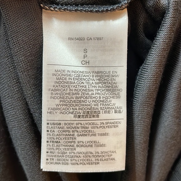 Banana Republic Grey/Black Cami Fold over top - Picture 6 of 7